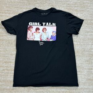 The Golden Girls Womens Black Graphic Tee Shirt Girl Talk Size M